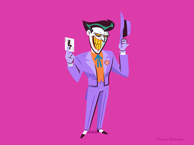 The Joker batman batman animated btas character design illustration joker