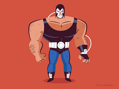 Bane bane batman batman the animated series charactedesign illustration vector