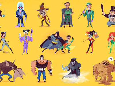 Batman the Animated Series: Stuck in the Middle with You by Dennis  Salvatier - tanoshiboy on Dribbble