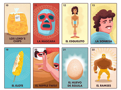 Nacho Daddy's Lotería by Dennis Salvatier - tanoshiboy on Dribbble