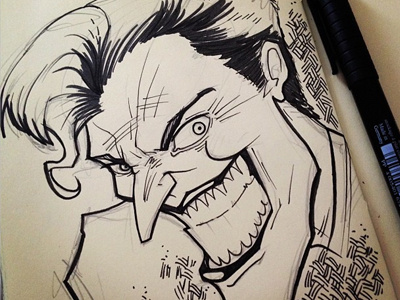 The Joker -- Moleskine sketch