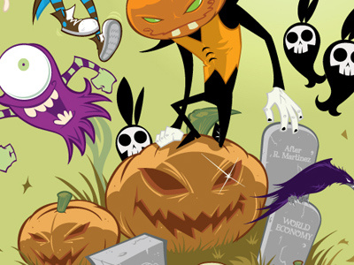 Happy Halloween character design halloween illustration vector