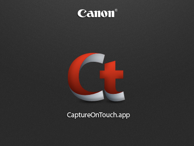 Capture on touch canon capture design logo scan touch