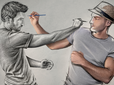 « Sketch's fight » croquis dessin drawing esquisse sketch sketches sketching