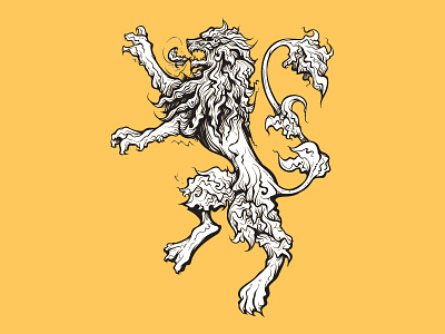Lannister family game lannister lion throne vector