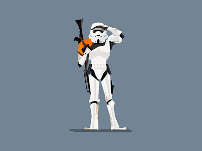 Sandtrooper flat sandtrooper starwars trooper vector