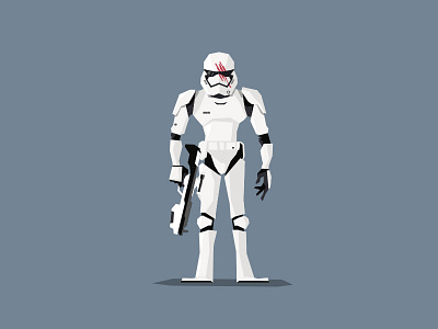 FN-2187 first order flat fn2187 starwars stormtrooper vector