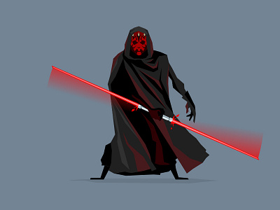 Darth Maul dart maul darth flat force maul sith star wars starwars vector