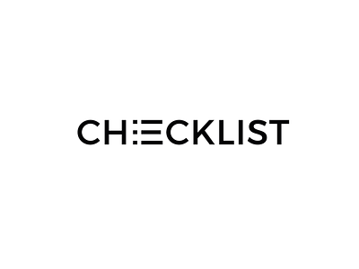 checklist checklist expressive flat font simple