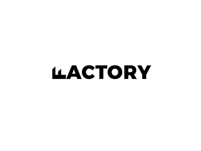 Factory expressive factory font typography word