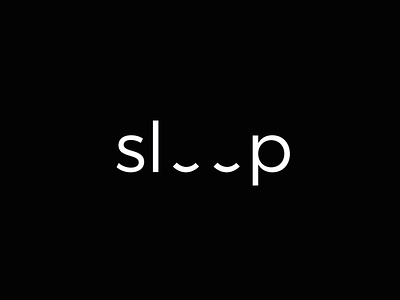 sleep letter logo sleep typography