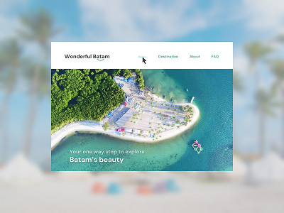 Wonderful Batam batam design flat landing page design landingpage simple sketchapp tourism tourism website ui wonderful batam