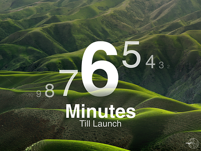 Count Down Timer for Delta app branding count down countdown dailyui 014 dailyui014 design minimal screens ui