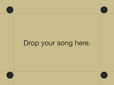 Drag your song here. dailyui 031 drag loading menu minimal music song songs upload