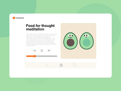 Headspace Car Interface app branding daily ui 034 dailyui dailyui 034 dailyui34 dailyuichallenge design head space minimal