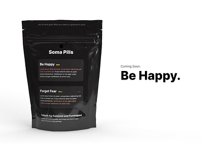 "Soma Pills" by Apple (Brave New World Reference) apple apple design brave new world coming soon dailyui dailyui048 gramme happiness joke satire soma soma pills soma pills