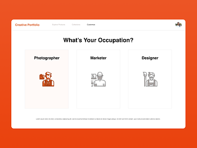 What's Your Occupation? 64 daily ui dailyui 064