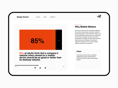 Why Mobile Matters 066 clean dailyui 066 matters minimal mobile page screen statistics thomas