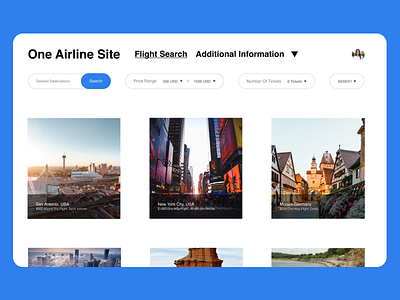 One Airline Site 068 68 airline daily ui dailyui 068 one one airline site one airline site oneairlinesite oneairlinesite site