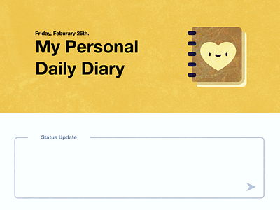 Daily Diary 81 dailyui dailyui 081 diary personal