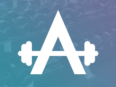 Appollo Gym Logo app body building font logo mobile typography vector weights