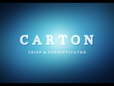 Carton - Crisp & Sophisticated