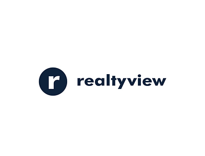 Realty View brand identity branding corporate identity design graphic design logo logodesign minimal typography