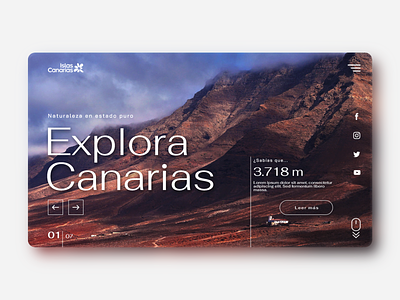 Canary Islands' tourism website 02 design graphic design ui ux web design webdesign