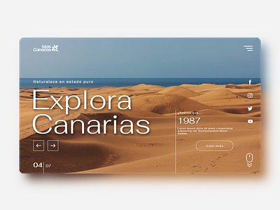 Canary Islands' tourism website 01 design graphic design ui ux web design webdesign