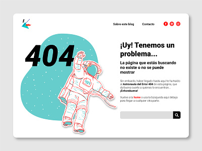 404 Page 👨‍🚀 404page design graphic design illustration ui webdesign