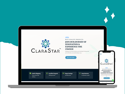 Clarastar Solutions LLP branding design ecommerce shop ui wordpress design