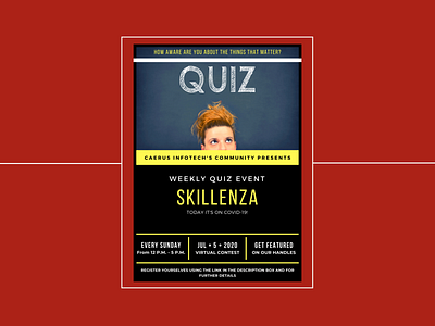 Skillenza's Official Poster branding edtech graphic design poster art startup