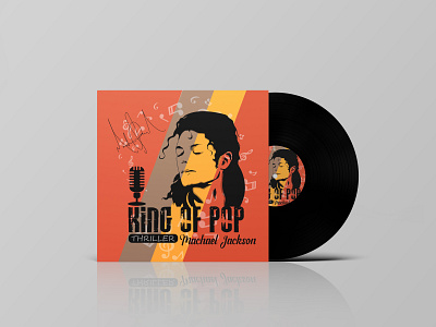 King Of Pop Michael Jackson illustration illustrator king of pop packagedesign vinyl vinyl design vinyl record
