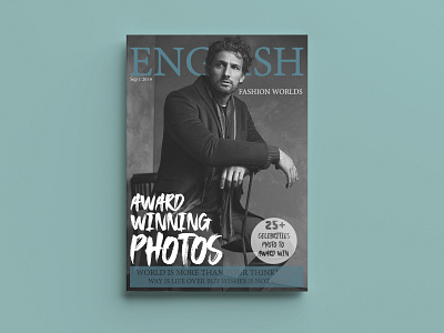 English Magazine Cover branding cover design cover page magazine magazine cover magazine design