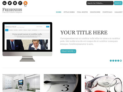 Freshness Website PSD Template
