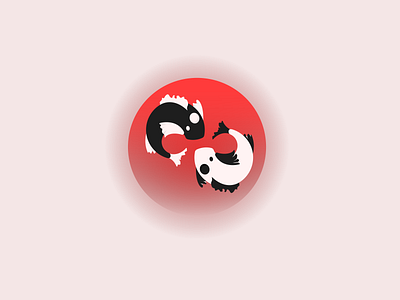 Carp design flat icon illustration logo minimal vector