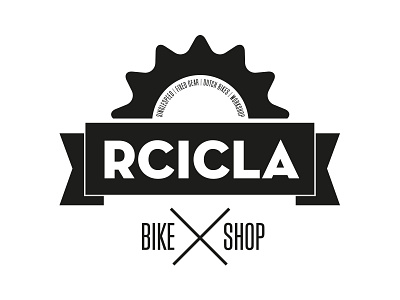 Rcicla logo variation bicycle bike brand fixed gear fixie identity logo shop single speed workshop