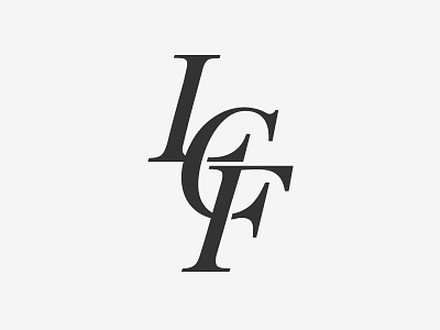 LCF monogram logo identity lawyer logo monogram