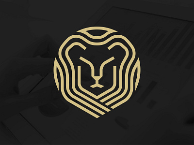 Logo symbol brand branding icon identity illustration institutional lion logo modern symbol