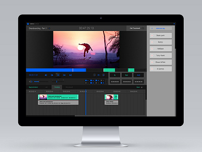 GMEDIA Video Player app digital editor interactive media player ui ux video web design