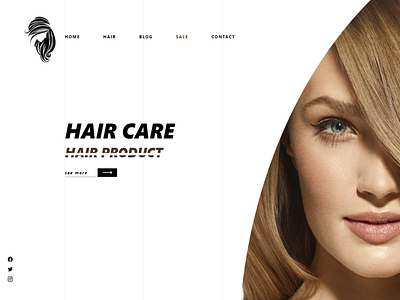 landing page for hair product