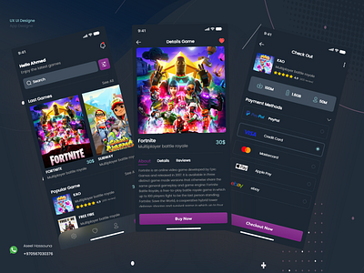 Game App adobe xd design graphic design mobile ui photoshop ui ux xd design
