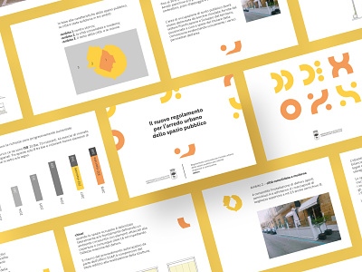 Guidelines for street furniture, dehors | Identity animation branding dehors design flat lecce typography urban planning
