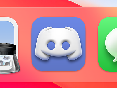 Discord Big Sur Style App Icon app apple big sur bigsur discord dock icon mac macos neomorphism