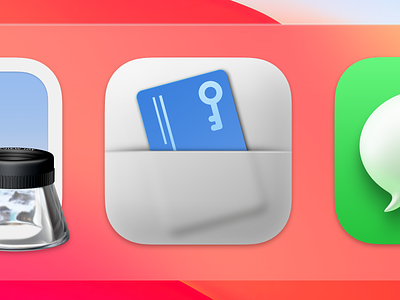 Password Manager Big Sur Style App Icon 1password app apple application big sur bigsur bitwarden dock icon keeper lastpass mac macos manager neomorphism pass password