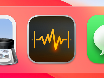 Audio Big Sur Style App Icon app apple application audacity audio big sur bigsur cut dock icon mac macos neomorphism ocenaudio sound wave