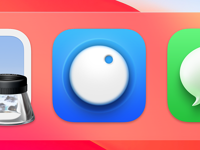 Hazeover Big Sur Style App Icon app apple application big sur bulb button dim dock icon knob light mac macos neomorphism switch