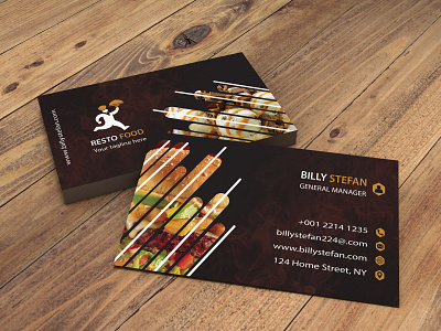 Resturent Business Card awesome design creative design minimalist resturent business card design resturent business card design