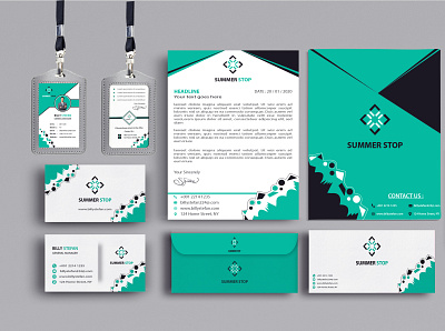 Corporate Stationary Design awesome design creative design minimalist stationary design