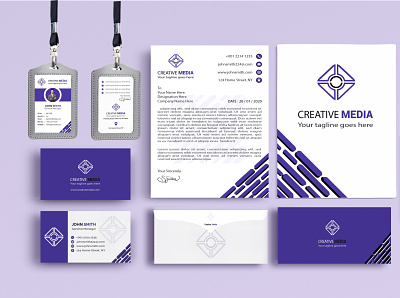 Corporate Stationary Design awesome design creative design minimalist stationary design